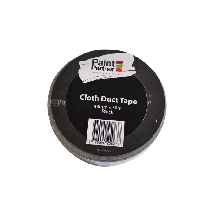 Paint Partner 48mm x 50m Cloth Duct Tape - Black