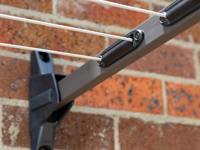 Wall brackets are made of UV protected glass fibre nylon.