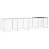 vidaXL Chicken Coop Chicken Cage Hen House with Roof Anthracite Galvanised Steel 403x98x90 cm