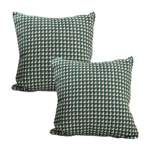 SOGA 2 Pack Subtle Green Foliage Throw Pillow 45cm