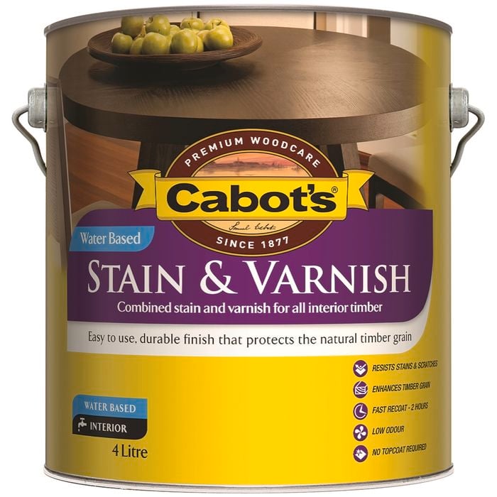 Cabot's 4L Tint Base Water Based Stain And Varnish