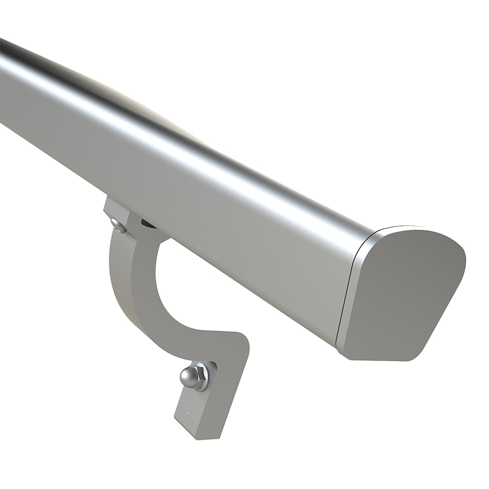 Peak 1800mm Silver Aluminium Deck Balustrade Modular Handrail Kit