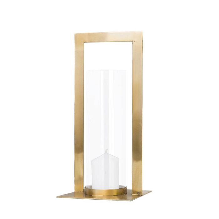 Ssh Collection Toren 41cm Tall Hurricane Lamp - Antique Brass