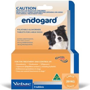 Endogard Broadspectrum All-wormer Tablets For Large Dogs 10-20kg 3 Pack