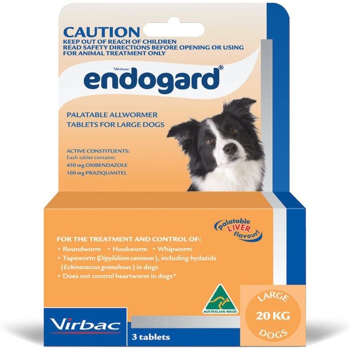 Endogard Broadspectrum All-wormer Tablets For Large Dogs 10-20kg 3 Pack