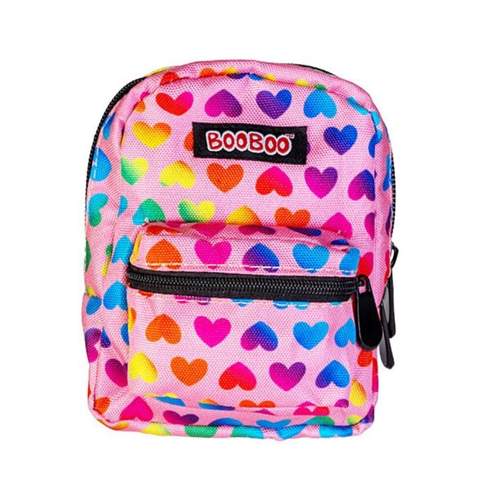 MDI BooBoo Backpack Minis Heart Pink Novelty Mini Bag/Purse 11x15cm Kids 3y+