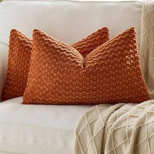 Gioia Casa 2-Pack Bubble Corn Cushion Covers 30cm x 50cm - Terracotta
