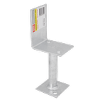 Pryda 130mm M10 Half Stirrup Post Anchor