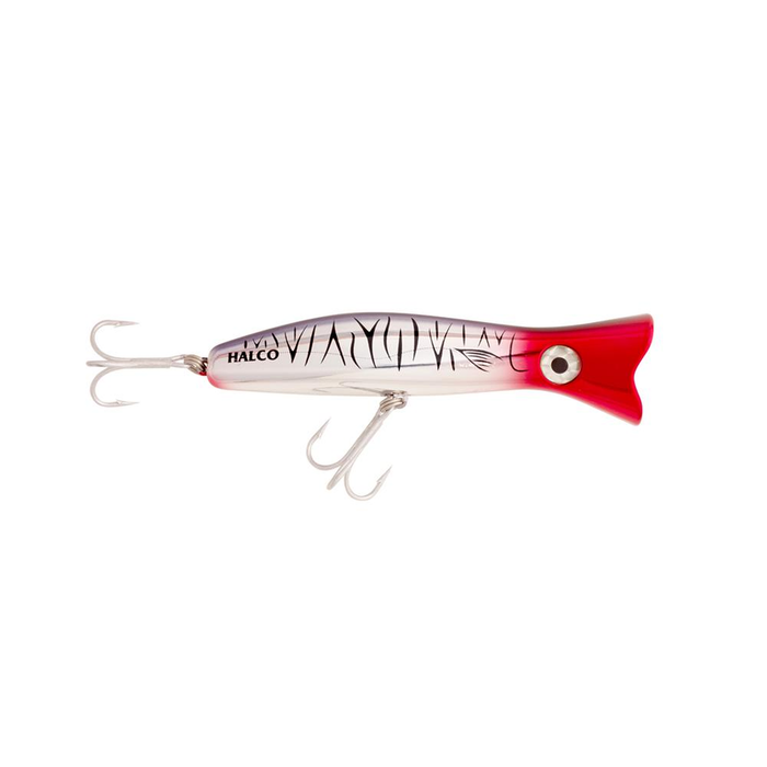 Halco Roosta Popper 160mm Hard Body Topwater Fishing Lure R49  Chrome Tiger
