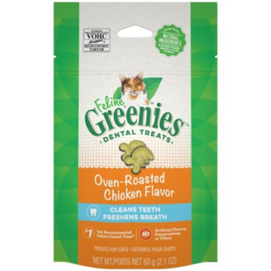 Greenies Cat Treats Dental Oven-Roasted Chicken For Cats - 60g