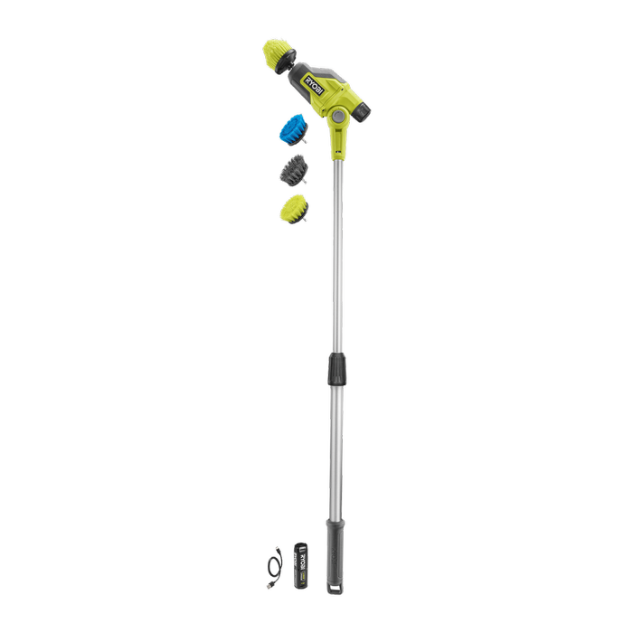 RYOBI USB Telescopic Power Scrubber 2Ah Kit RTPS4K