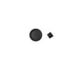 Delf Trade Matt Black Round Passage Cavity Sliding Door Set