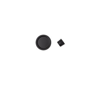 Delf Trade Matt Black Round Passage Cavity Sliding Door Set