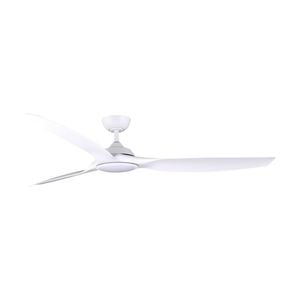 Fanforce Capri II Smart DC Ceiling Fan With Remote 64" ABS Blades White/White