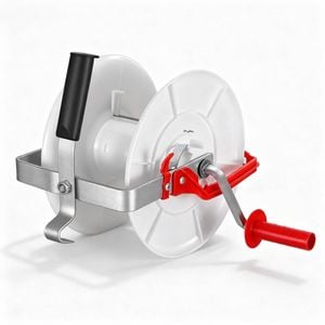 Giantz Electric Fence Reel Geared Portable Polywire Fencing Farm White 3:1 Ratio