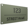 ProtectorAl 580 x 280mm Pale Eucalypt Aluminium Cut Through Custom House Sign