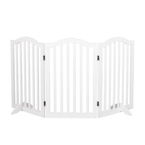 Pawz 3-Panel Foldable Pet Gate White