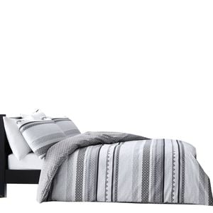 Bloomington Gabrielle Grey Cotton Rich Quilt Cover Set Queen