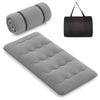 Costway Foldable Floor Mattress Roll Up Mat W/carry Bag 188 X 92cm - Grey