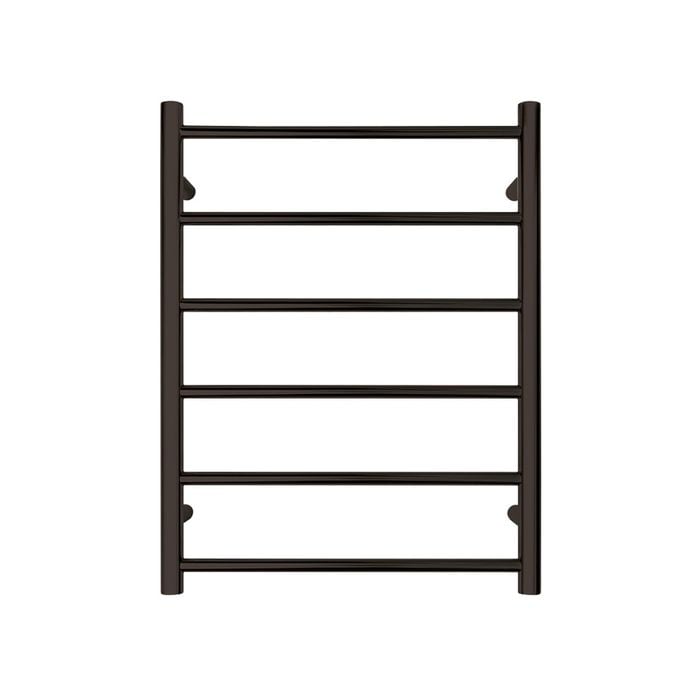 Forme Black Satin 6 Bar Non-Heated Towel Rail
