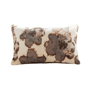 SOGA 50cm Square Vintage Decorative Embroidered Floral Throw Pillow