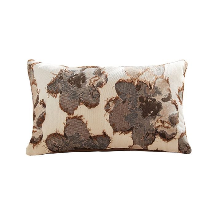 SOGA 50cm Square Vintage Decorative Embroidered Floral Throw Pillow