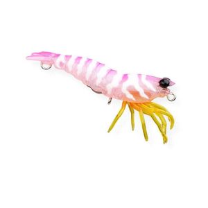 Pro Lure Hybrid Shrimp 92mm Rigged Soft Plastic Fishing Lure Candy Shrimp