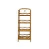 Elegance Living 51x30x135cm Rattan Light Brown Jenna 4-Tier Shelf