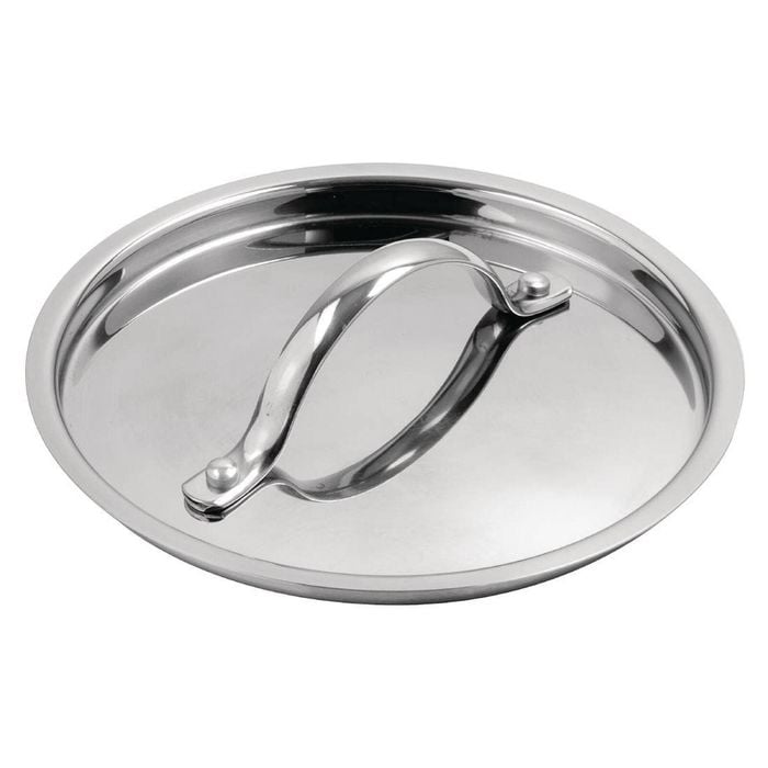 Vogue Saucepan Lid Tri-wall Stainless Steel & Aluminium 160mm Commercial Kitchen Cookware