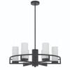 Telbix Black/Opal Matt Eamon 6 Light Pendant