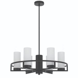 Telbix Black/Opal Matt Eamon 6 Light Pendant