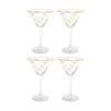 4pk Lvd Honeycomb Bee Cocktail Glass Barware/drinkware Decor 200ml 17x11cm