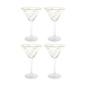 4pk Lvd Honeycomb Bee Cocktail Glass Barware/drinkware Decor 200ml 17x11cm
