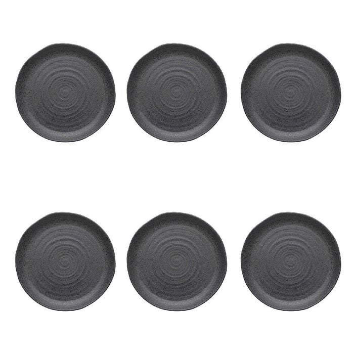 6PK Ecology Ottawa Stoneware Dinner Plate Tableware 27.5cm - Stone