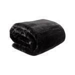 Laura Hill 800GSM Queen Black Faux Mink Blanket