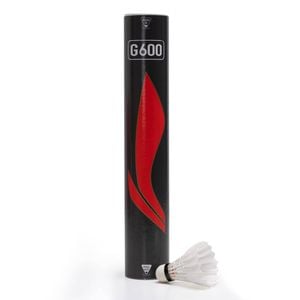 Li-Ning G600 Goose Feather Shuttlecock, White