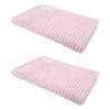 2x Bas Phillips Hayman Zero Twist Bath Mat 600gsm Cotton 78x48cm Orchid
