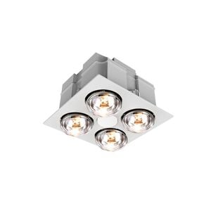 Click 4 x 275W 3-In-1 Bathroom Heater Exhaust Fan And Light
