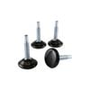 Surface Gard 30mm Black Base Adjustable Glide - 4 Pack
