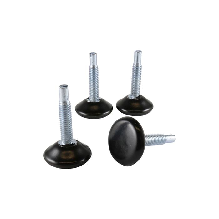 Surface Gard 30mm Black Base Adjustable Glide - 4 Pack