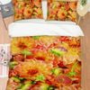 3D Red Chrysanthemum 381 Bed Pillowcases Quilt Queen Size