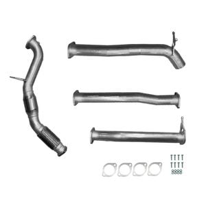 Ignite Exhausts Turbo Back For Ford Px Ranger 3.2l 3" Cat & Diff Pipe Raw Aluminised Steel