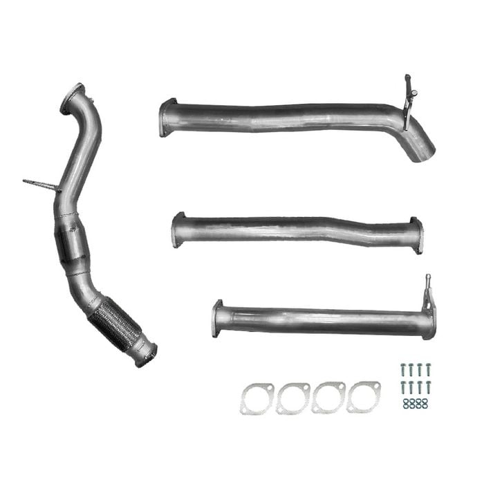 Ignite Exhausts Turbo Back For Ford Px Ranger 3.2l 3" Cat & Diff Pipe Raw Aluminised Steel