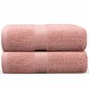 LINENOVA 2x Large Bath Sheets Cotton 550GSM Towels 90x180 cm - Coral