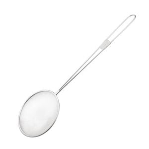 Vogue Skimmer Round Mesh Stainless Steel Tinned Fine Mesh 200mm 8 Inch Kitchen Utensil