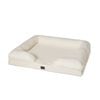 Pawz Dog Bed Teddy Fleece Sofa Medium White