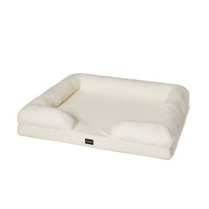 Pawz Dog Bed Teddy Fleece Sofa Medium White