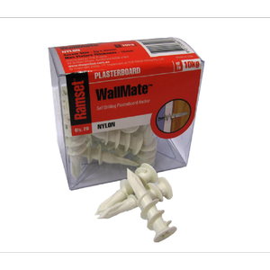 Ramset Wallmate Nylon White 20pk