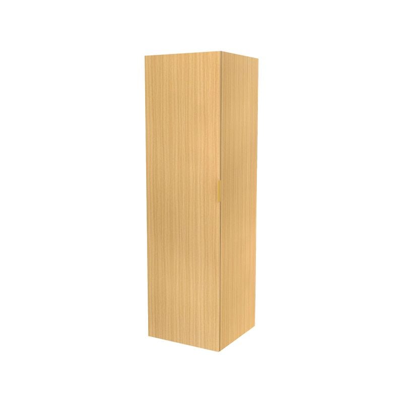 Lugna 2048 x 600 x 580mm Sand Double Hanging Left Hinged Door Storage Cabinet