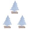 3PK LVD Xmas Tree Assorted Pastel Decorative Sculpture Home/Lounge Decor
